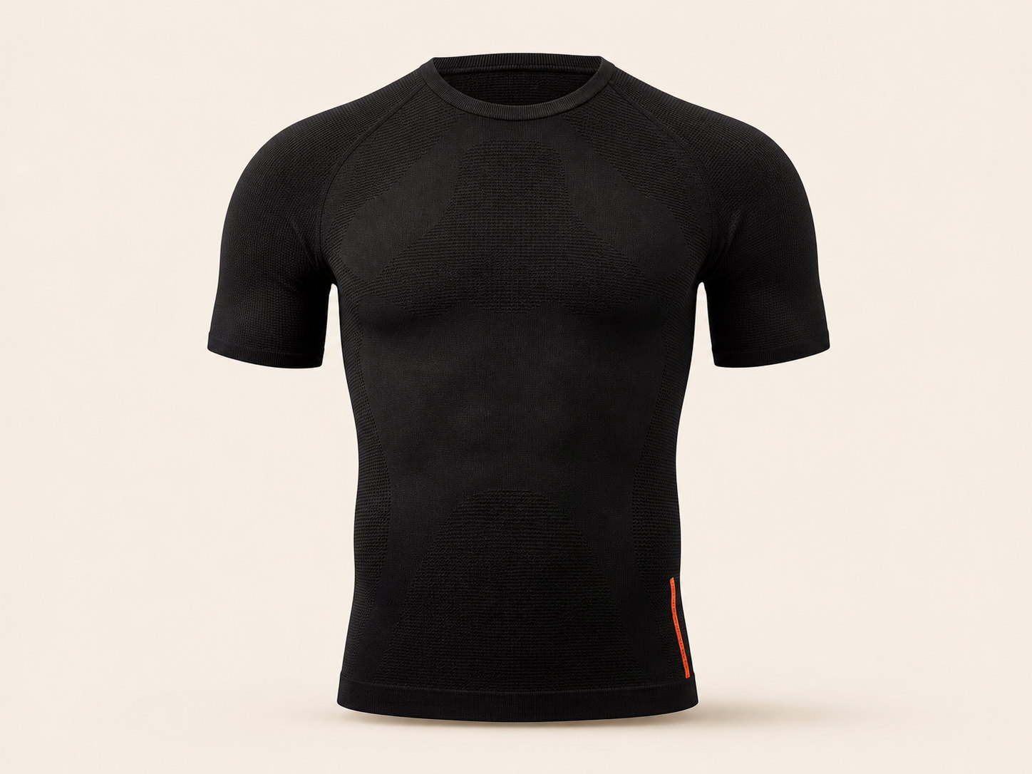 Short-sleeve seamless base layer tee
